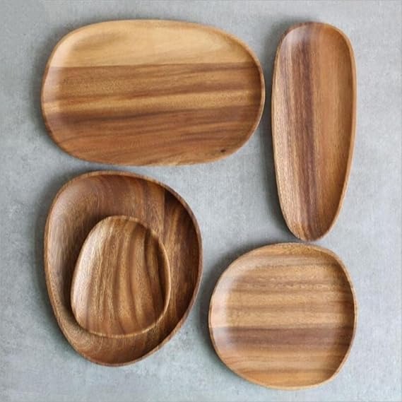 Wood Serving Tray Wooden Snack Tray Dry Fruit Tray