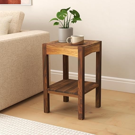 Stool Natural Solid Wood Sofa Side Table