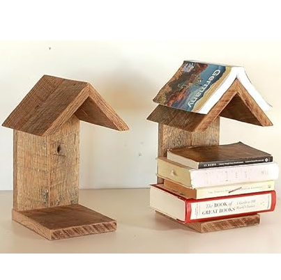 Natural Mango Wood Triangle Book Stand