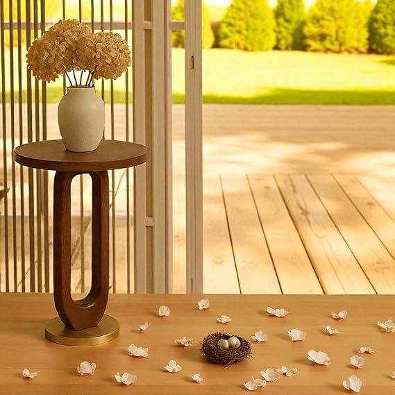 Round Mango Wood Coffee Table