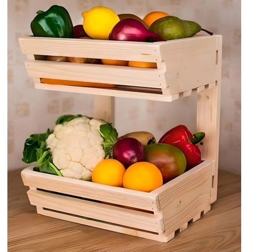 Wooden Fruit & Vegetables Stand