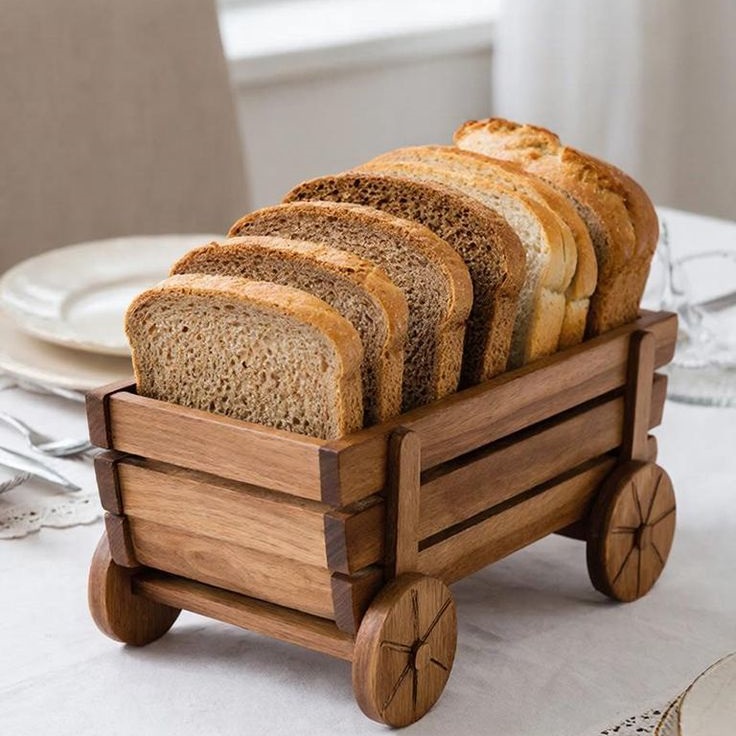 Wooden Bread Stand