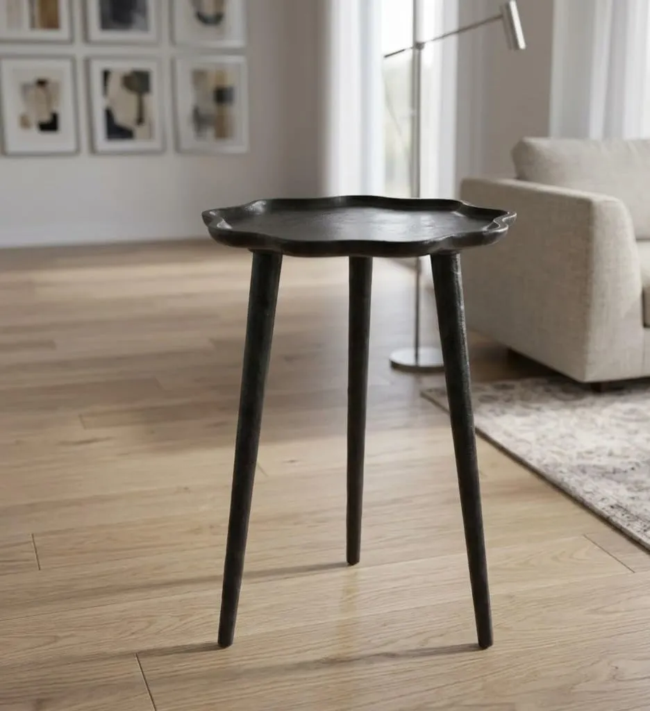 Foldable Coffee Table for Living Room Use Durable Wooden Material Space Saving Design Center Table Multipurpose Foldable Table Easy Storage Strong Build White Natural Finish Home Furniture