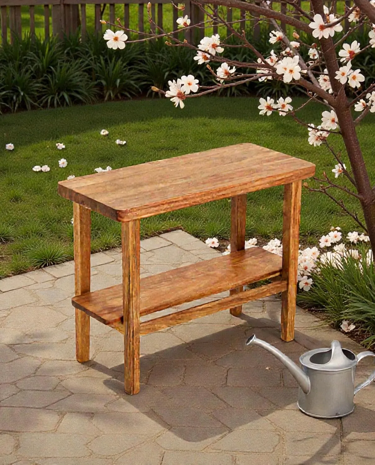 Bedside Table Solid Wooden Nightstand with Storage Shelf for Bedroom Use Durable Wood Side Table for Home Storage Organizer Compact Design Natural Finish Furniture for Daily Use
