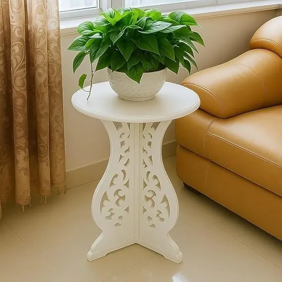 Wooden foldable planter stand for living room use durable wood material plant holder stand for indoor plants compact design space saving solution for home decor and daily use