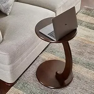 The wooden tone Coffee Side Table foldable design for living room use made of mango wood and mdf