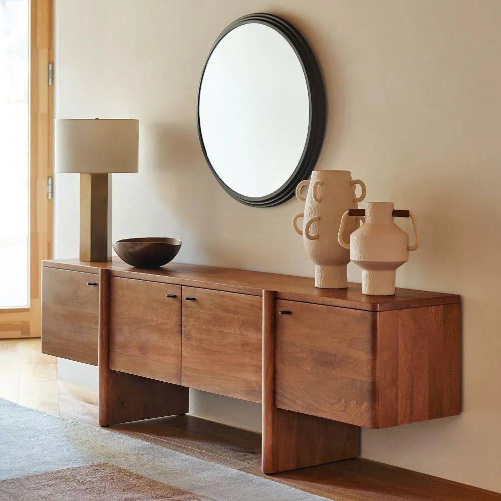 The Wooden Tone Nom TV Cabinet for media storage and display crafted from durable wood material