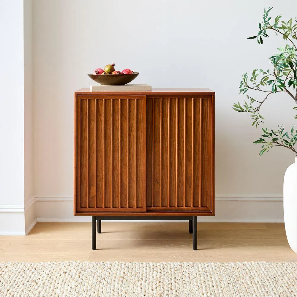 The wooden tone bar cabinet for home storage crafted from wood