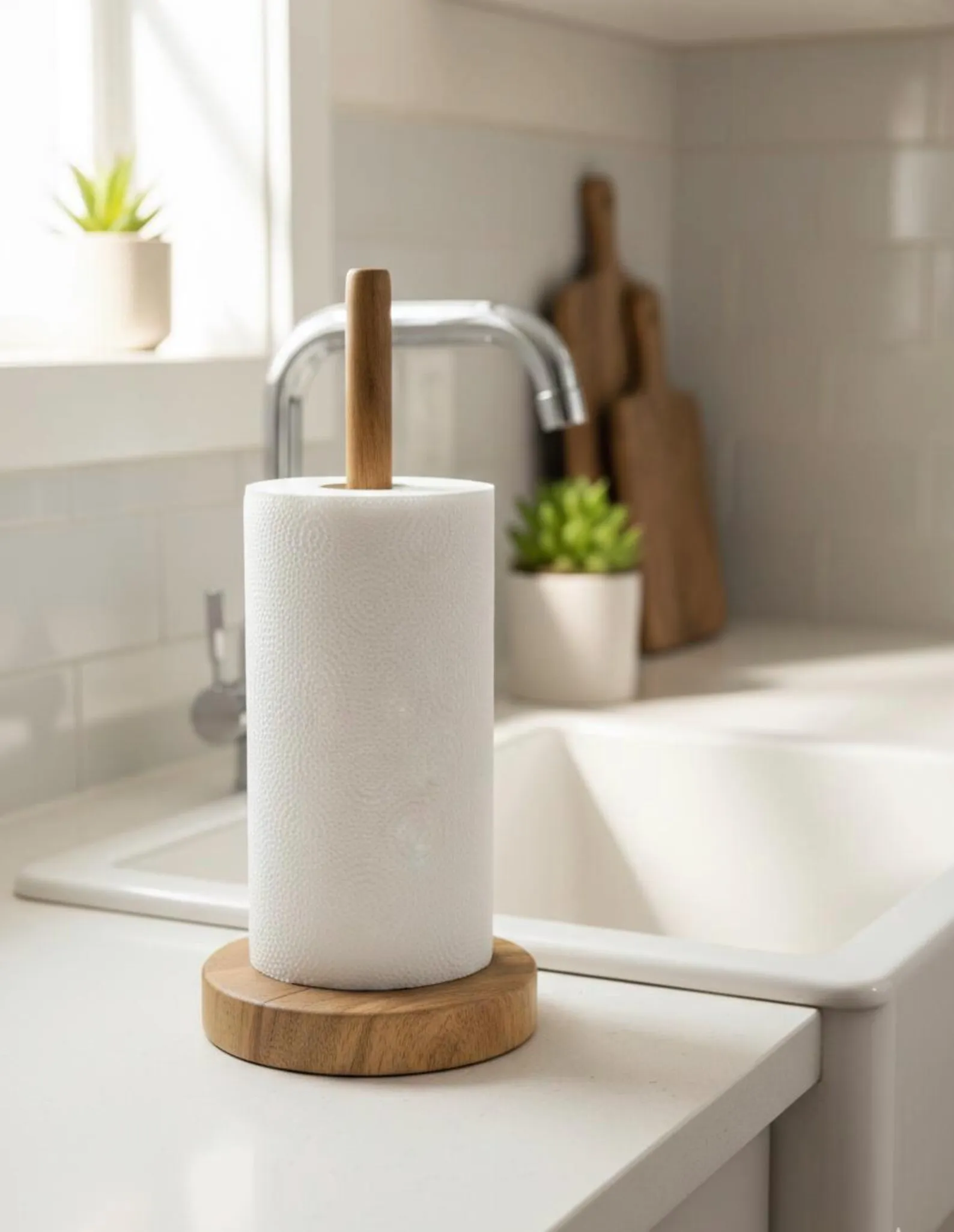 The wooden tone foldable napkin holder for table use made from wood offers easy storage and neat organization