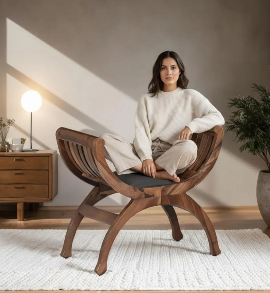 Wooden bench