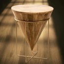 modern-designer-coffee-table-wooden-cone-shape-accent-table-with-iron-base-brown-finish