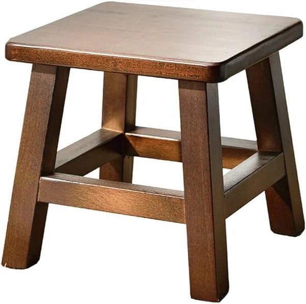 Wooden Multipurpose Green Natural Color Stool for Home & Living