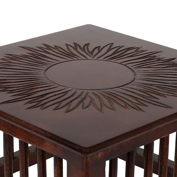 premium-wooden-stool-for-living-room-handcrafted-brown-wooden-side-table-with-carved-design