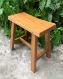 Natural Wooden Step Stool for Adults & Kids | Multipurpose Stool for Office, Kitchen, Bathroom & Home Use | Durable, Stylish & Compact Design | Natural Finish Furniture Piece