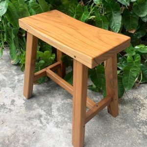 Natural Wooden Step Stool for Adults & Kids | Multipurpose Stool for Office, Kitchen, Bathroom & Home Use | Durable, Stylish & Compact Design | Natural Finish Furniture Piece