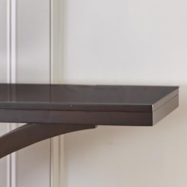 Modern Wooden Cherry Console Sofa Table | Decorative Base Accent Table | Elegant Brown Wood Finish | Living Room Entryway Hallway Furniture - Image 4