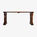 Premium Wooden Rocking Footrest – Solid Sheesham Wood Slatted Design, Brown Finish – Ergonomic Comfort for Office, Living Room & Study – Durable Handcrafted Rocker for Foot Relaxation