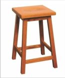 Wooden Stool for Sitting | Brown Color | Premium Teak Finish | Durable Multipurpose Wooden Chair | Compact Design | Modern Wooden Stool for Living Room, Kitchen & Home Déco
