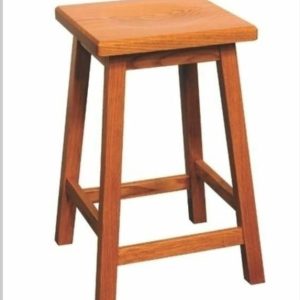 Wooden Stool for Sitting | Brown Color | Premium Teak Finish | Durable Multipurpose Wooden Chair | Compact Design | Modern Wooden Stool for Living Room, Kitchen & Home Déco