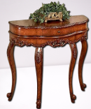 Handcrafted Half-Moon Entryway Accent Table