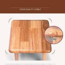 Wooden Stool for Sitting | Brown Color | Premium Teak Finish | Durable Multipurpose Wooden Chair | Compact Design | Modern Wooden Stool for Living Room, Kitchen & Home Déco