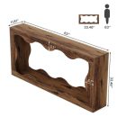 Modern Wooden Console Table for Living Room | Decorative Solid Wood Entryway Table | Brown Finish Console | Stylish Hallway Display Table | Handcrafted Natural Wood Console for Home Decor