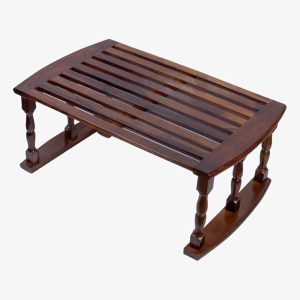 Premium Wooden Rocking Footrest – Solid Sheesham Wood