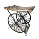 Wooden- Iron Stool for Sitting