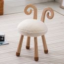 Wooden Kids Animal Stool Chair with Backrest – Deer Horn Design