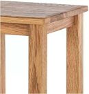 Natural Wooden Barstool | Rustic Backless Solid Wood Stool | Kitchen Counter Dining Stool | Natural Oak Finish | Durable, Compact & Stylish | Farmhouse Bar Chair | Indoor Use
