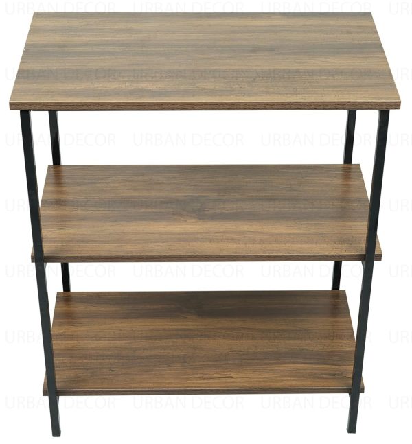 Modern Kitchen Oven Stand Organizer Rack – 3-Tier Microwave Storage Shelf | Multipurpose Wooden Iron Countertop Rack for Kitchen, Pantry | Brown Black Color – Durable & Space-Saving Design - Image 8