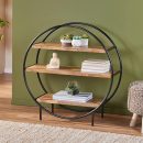 Modern -Rustic Circle Bookcase