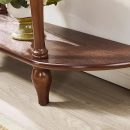 Modern Wooden Console Table with Drawer | Elegant Brown Hallway Side Table for Living Room | Decorative Entryway Table with Lower Shelf | Solid Wood Finish
