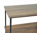 Modern Kitchen Oven Stand Organizer Rack – 3-Tier Microwave Storage Shelf | Multipurpose Wooden Iron Countertop Rack for Kitchen, Pantry | Brown Black Color – Durable & Space-Saving Design