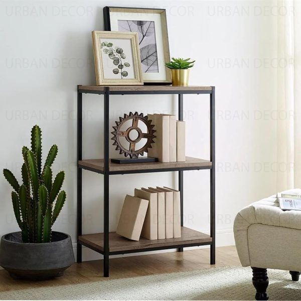 Modern Kitchen Oven Stand Organizer Rack – 3-Tier Microwave Storage Shelf | Multipurpose Wooden Iron Countertop Rack for Kitchen, Pantry | Brown Black Color – Durable & Space-Saving Design - Image 5
