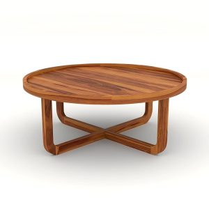 Round -Wooden Coffee Table