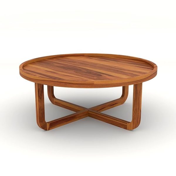Round -Wooden Coffee Table