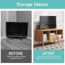 Natural Wooden Entertainment Unit – Set Top Box Stand & TV Cabinet with Open Shelves & Drawer | Solid Wood TV Stand for Living Room | Stylish Storage for Books, Media & Décor