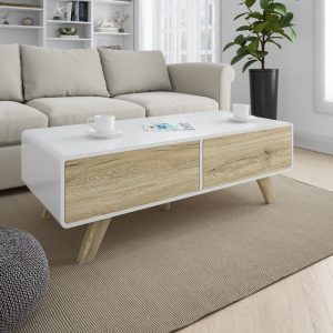 Modern Wooden- Coffee Table with Storage
