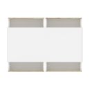 Modern Wooden Coffee Table with Storage – White & Natural Finish | Mid-Century Style | Stylish & Durable Wood Center Table for Living Room or Office | Minimalist Furniture