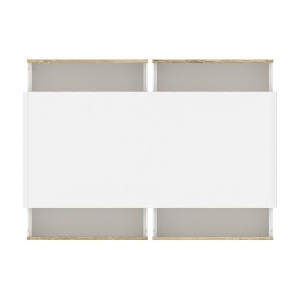Modern Wooden Coffee Table with Storage – White & Natural Finish | Mid-Century Style | Stylish & Durable Wood Center Table for Living Room or Office | Minimalist Furniture - Image 5