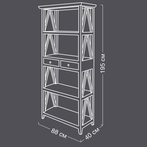 Natural Wooden Bookcase with Drawers – 5-Tier Open Shelf Storage, Solid Wood Display Unit, Rustic Farmhouse & Modern Design for Living Room, Office or Bedroom – Oak Honey Finish - Image 2