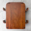 Brown Wooden Wall Shelf with Two Tiers & Hooks – Rustic Solid Wood Storage Rack for Kitchen, Living Room, or Entryway – Durable, Space-Saving, Stylish Home Décor