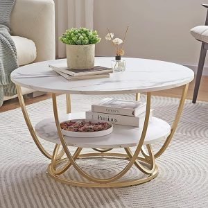 Round -Coffee Table with Storage
