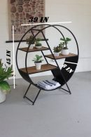 Modern- Wooden & Iron Display Rack