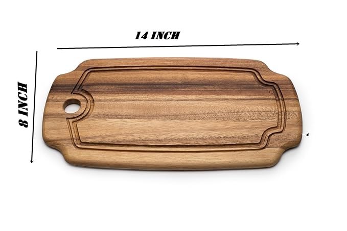 Brown Wooden Round Chopping Board – Durable Natural Wood Cutting Board for Kitchen and Food Preparation - Image 5